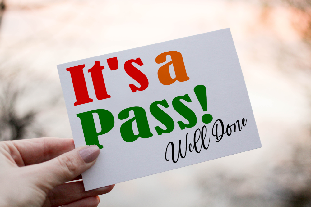 It's A Pass Card, You Passed Card, Driving Test Personalised